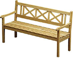 185-0401 Bench Skagen, length: 150cm