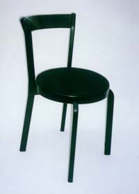 Chair with padded seat, model 2905, black
