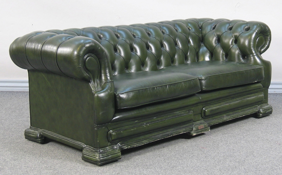 Chesterfield 3-pers sofa - 210 cm - Hampton - Grøn