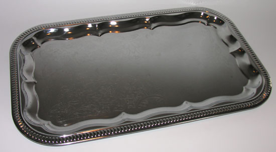 Tray chromium-plated 32x53cm