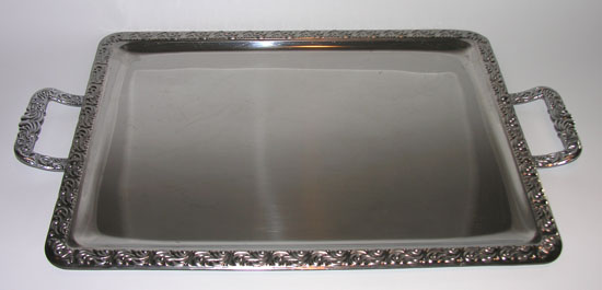 185-50701 Tray highly polished romantic - 50x36cm