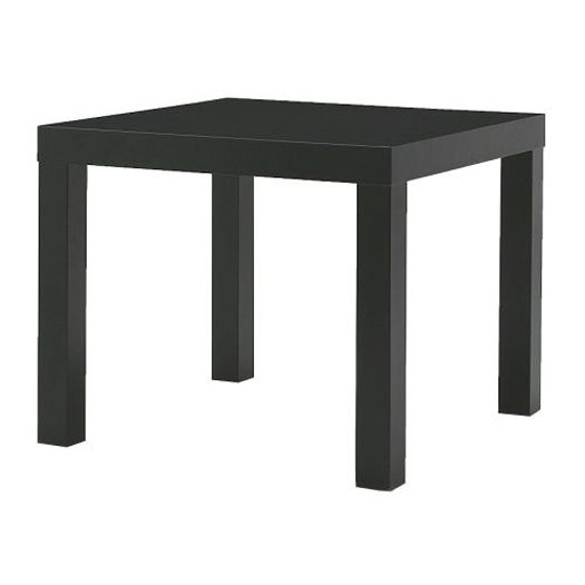 Coffee table, black 55x55cm, height: 45cm