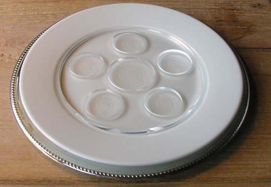 Caviar plate in acrylic  - Diameter 18cm