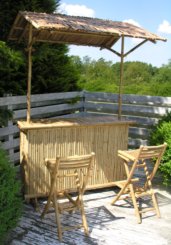 Bamboo bar for the deck