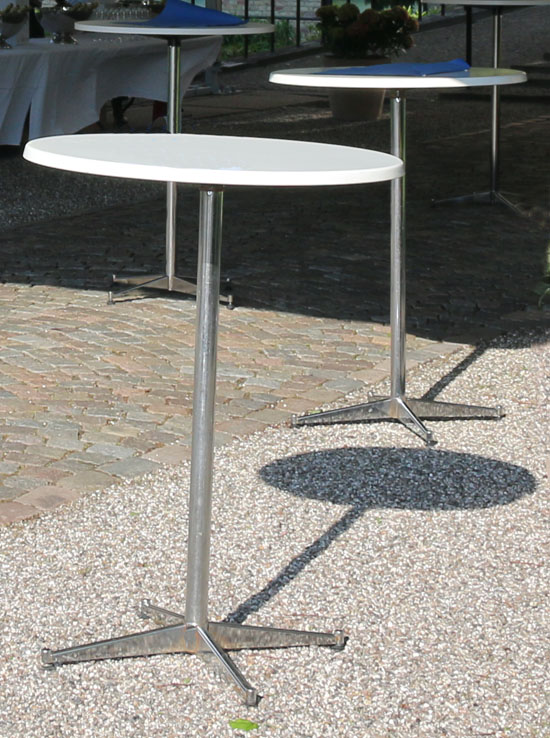 Cafebord højde 110 cm bordplade Ø80 cm