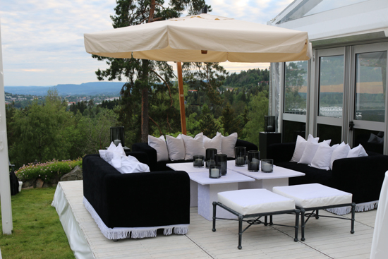 Lounge på terrasse