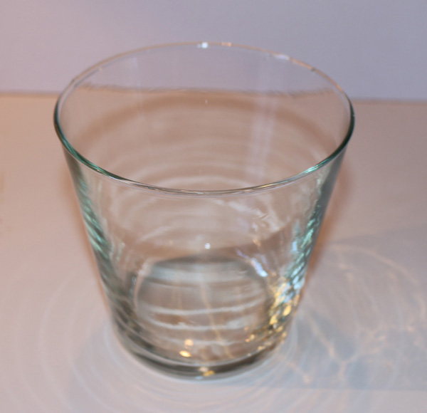 185-53185 Glass bowl H: 11cm - Bottom Ø8cm - Top Ø11cm