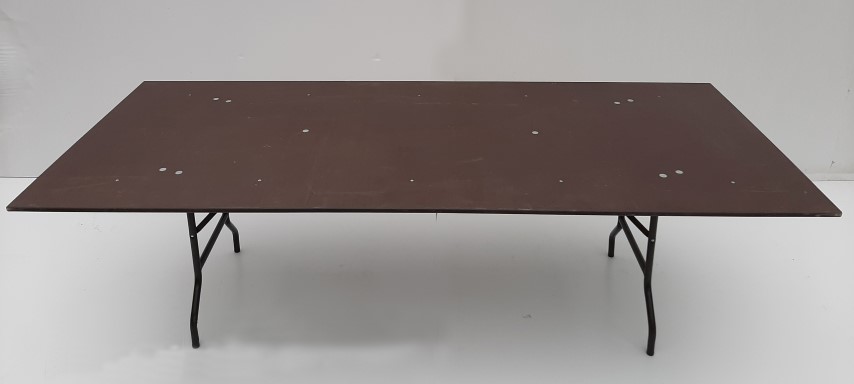 185-00841 Table 100x240cm dark plywood